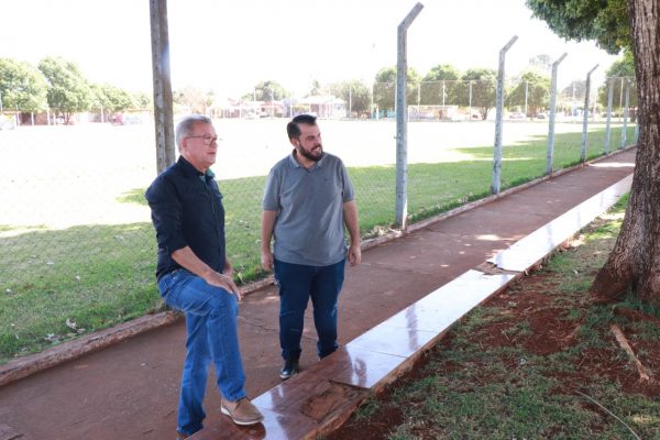 Robert Ziemann e Joãozinho Rocha visitam o Cepe Simão Rocha e anunciam o início das Obras de reforma.